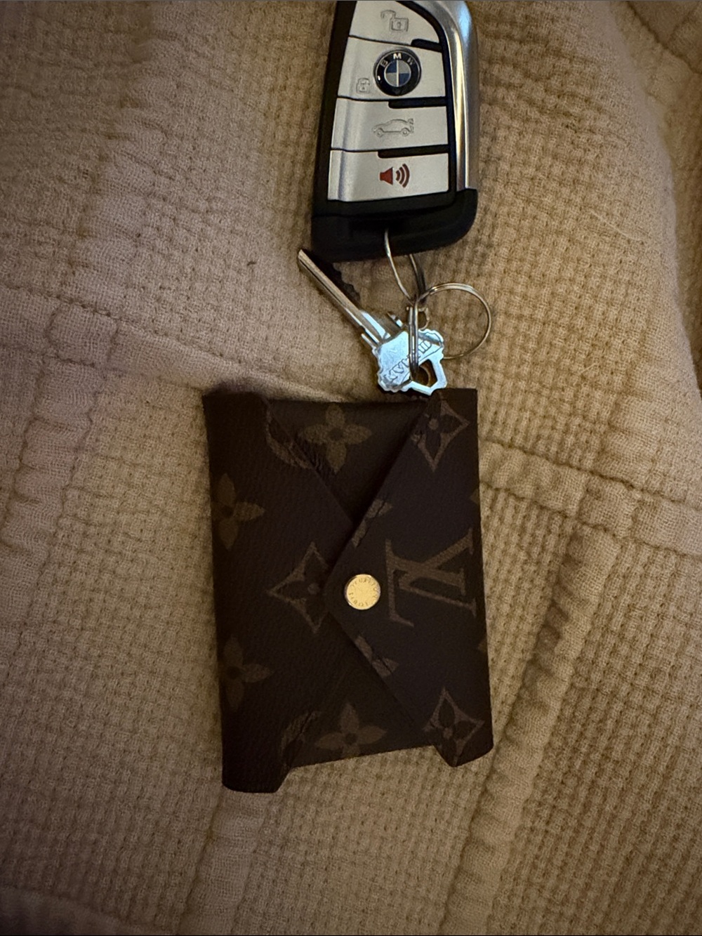 Louis Vuitton Brown Monogram Snap Card Case